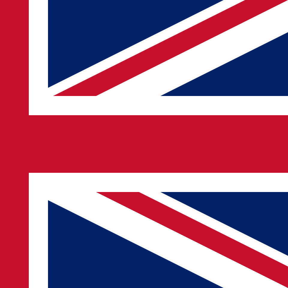 De helft van de Britse vlag.